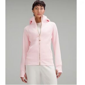 NWOT Lululemon Strawberry Milkshake Gold Zipper Scuba Full-Zip Hoodie Size 10